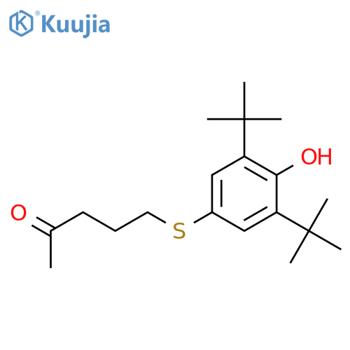2-Pentanone, 5-[[3,5-bis(1,1-dimethylethyl)-4-hydroxyphenyl]thio]- structure