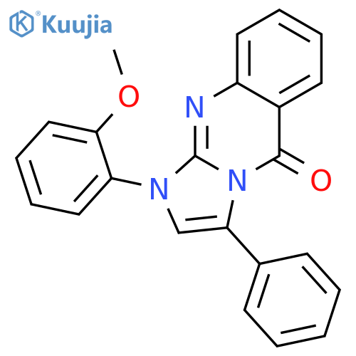 Imidazo[2,1-b]quinazolin-5(1H)-one,1-(2-methoxyphenyl)-3-phenyl- structure