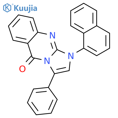 Imidazo[2,1-b]quinazolin-5(1H)-one,1-(1-naphthalenyl)-3-phenyl- structure