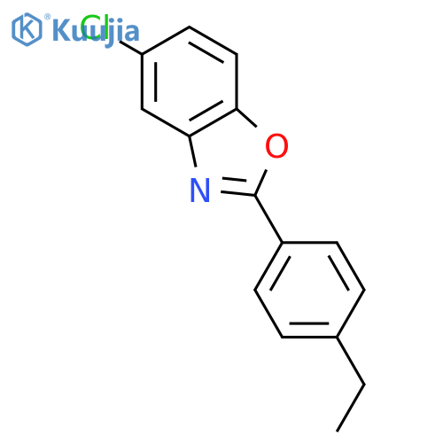 Benzoxazole, 5-chloro-2-(4-ethylphenyl)- structure