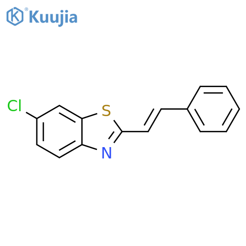 Benzothiazole, 6-chloro-2-(2-phenylethenyl)- structure