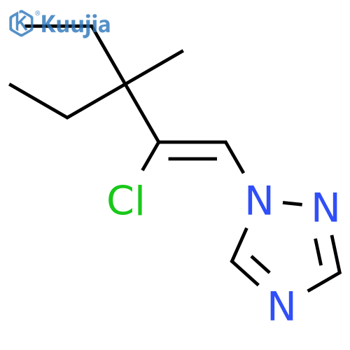 1H-1,2,4-TRIAZOLE, 1-(2-CHLORO-3-ETHYL-3-METHYL-1-PENTENYL)- structure
