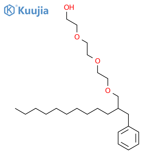 Ethanol, 2-[2-[2-[[2-(phenylmethyl)dodecyl]oxy]ethoxy]ethoxy]- structure