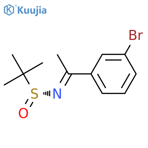 (R,E)-N-(1-(3-Bromophenyl)Ethylidene)-2-Methylpropane-2-Sulfinamide structure