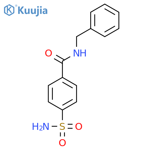 N-benzyl-4-sulfamoylbenzamide structure