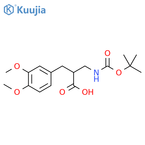 Benzenepropanoic acid, α-[[[(1,1-dimethylethoxy)carbonyl]amino]methyl]-3,4-dimethoxy- structure