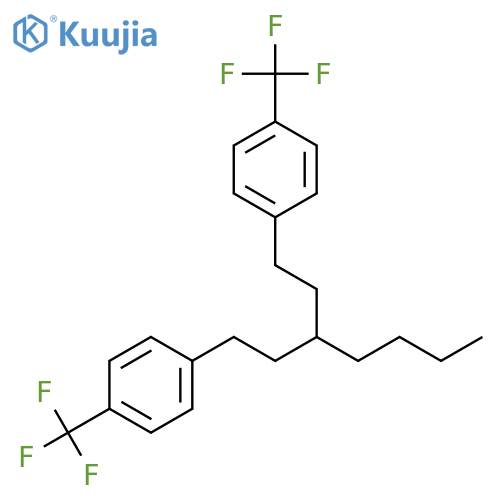 4,4'-(3-Butylpentane-1,5-diyl)-bis((trifluoromethyl)benzene) structure