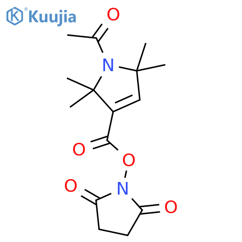 1-Acetyl-2,2,5,5-tetramethyl-3-pyrroline-3-carboxylic Acid N-Hydroxysuccinimide Ester structure