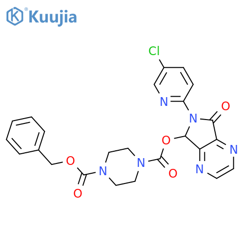 1-Benzyl 4-6-(5-Chloropyridin-2-yl)-7-oxo-6,7-dihydro-5H-pyrrolo3,4-bpyrazin-5-ylpiperazine-1,4-dicarboxylate structure