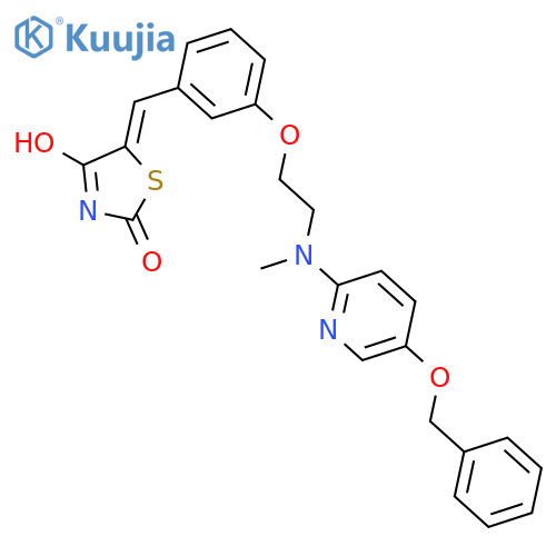 5-{4-2-(5-Benzyloxypyridin-2-yl)methylaminoethoxybenzylidine}thiazolidine-2,4-dione structure