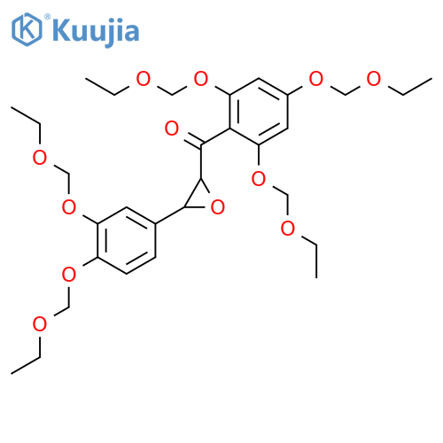 3-3,4-Bis(ethoxymethoxy)phenyloxiranyl2,4,6-tris(ethoxymethoxy)phenylmethanone structure