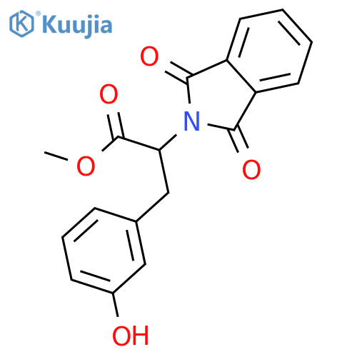 2-Phthalimidyl-3-(3’-hydroxyphenyl)propionic Acid Methyl Ester structure