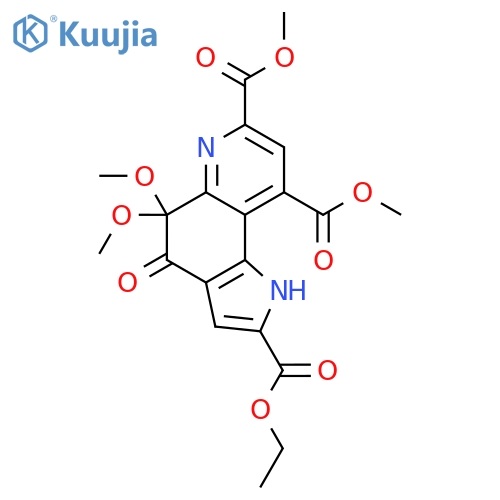 4,5-Dihydro-4,5-dioxo-1H-pyrrolo2,3-fquinoline-2,7,9-tricarboxylic Acid, 5,5-Dimethyl Ketal structure