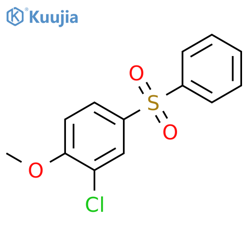 Benzene, 2-chloro-1-methoxy-4-(phenylsulfonyl)- structure