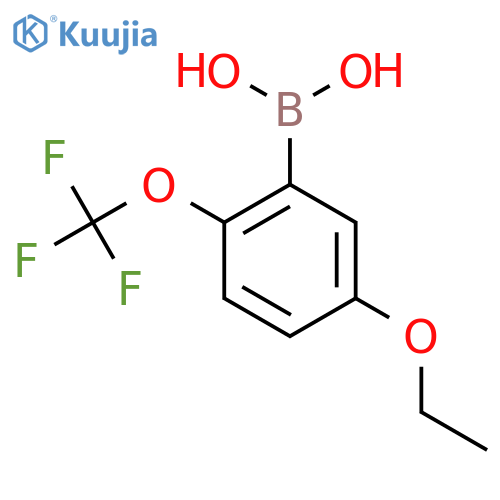 (5-Ethoxy-2-(trifluoromethoxy)phenyl)boronic acid structure