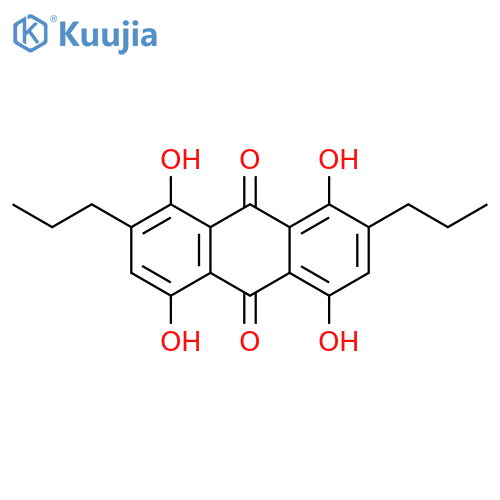 9,10-Anthracenedione, 1,4,5,8-tetrahydroxy-2,7-dipropyl- structure