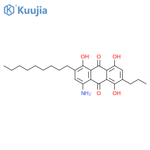 9,10-Anthracenedione, 4-amino-1,5,8-trihydroxy-2-nonyl-6-propyl- structure