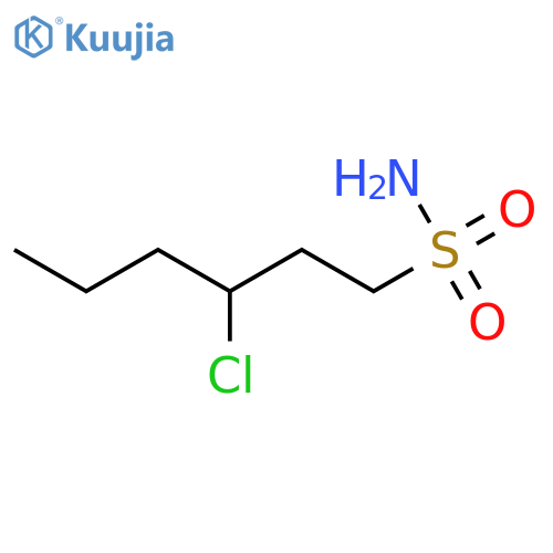1-HEXANESULFONAMIDE, 3-CHLORO- structure