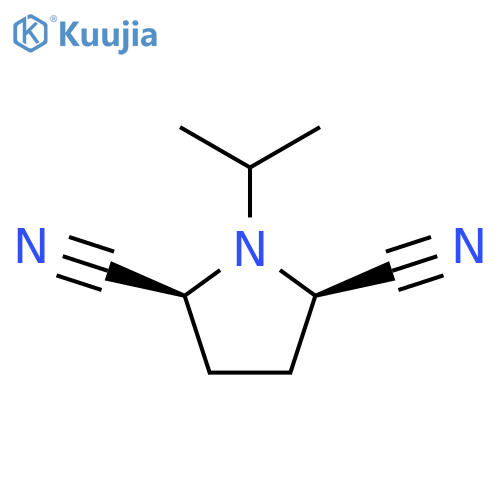 2,5-Pyrrolidinedicarbonitrile,1-(1-methylethyl)-, cis- (9CI) structure