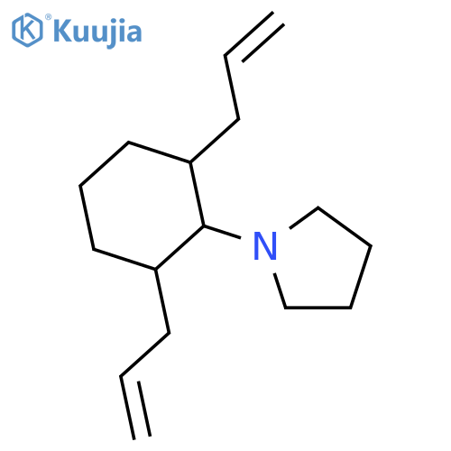 Pyrrolidine, 1-(2,6-di-2-propenylcyclohexyl)- structure