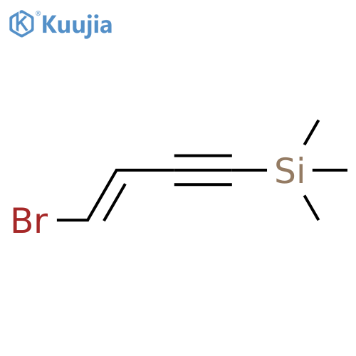 (E)-1-BROMO-4-TRIMETHYLSILYL-1-BUTEN-3-YNE structure