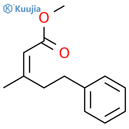 methyl (2Z)-3-methyl-5-phenylpent-2-enoate structure