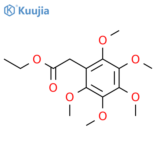 Benzeneacetic acid, 2,3,4,5,6-pentamethoxy-, ethyl ester structure