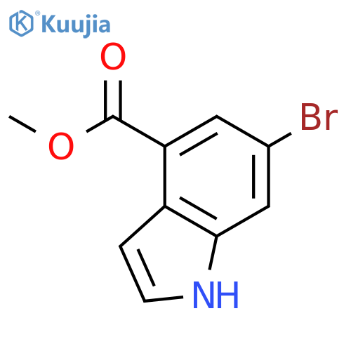 Methyl 6-bromo-1H-indole-4-carboxylate structure