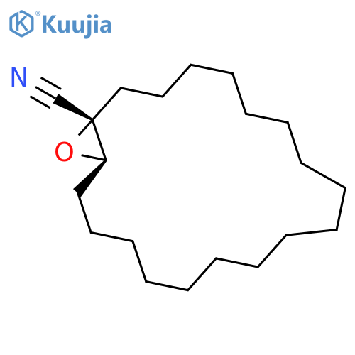 20-Oxabicyclo[17.1.0]eicosane-1-carbonitrile, (1R*,19R*)- structure