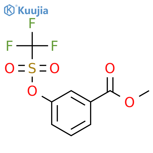 Methyl 3-(trifluoromethylsulfonyloxy)benzoate structure