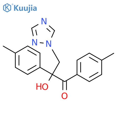 2-hydroxy-1,2-bis(4-methylphenyl)-3-(1,2,4-triazol-1-yl)propan-1-one structure