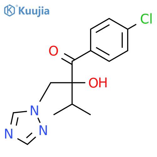 1-(4-chlorophenyl)-2-hydroxy-3-methyl-2-(1,2,4-triazol-1-ylmethyl)butan-1-one structure