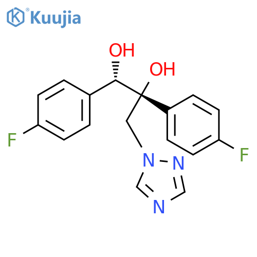 1,2-Propanediol,1,2-bis(4-fluorophenyl)-3-(1H-1,2,4-triazol-1-yl)-, (1R,2S)-rel- structure