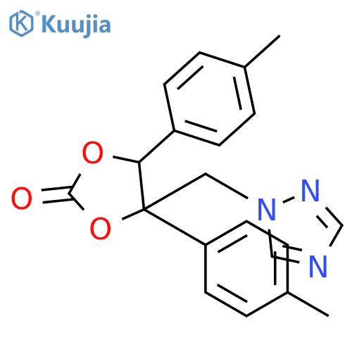 1,3-Dioxolan-2-one,4,5-bis(4-methylphenyl)-4-(1H-1,2,4-triazol-1-ylmethyl)-, (4R,5S)-rel- structure