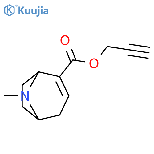 8-Azabicyclo[3.2.1]oct-2-ene-2-carboxylic acid, 8-methyl-, 2-propynylester structure
