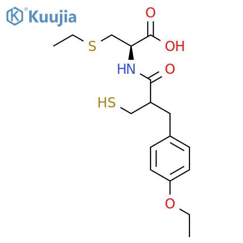L-Cysteine, N-[3-(4-ethoxyphenyl)-2-(mercaptomethyl)-1-oxopropyl]-S-ethyl- structure