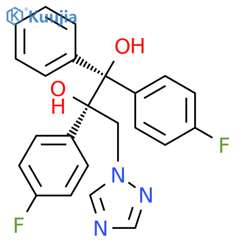 1,2-Propanediol,1,2-bis(4-fluorophenyl)-1-phenyl-3-(1H-1,2,4-triazol-1-yl)-, (1R,2S)-rel- structure