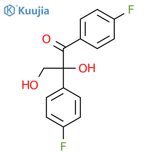 1-Propanone, 1,2-bis(4-fluorophenyl)-2,3-dihydroxy-, (±)- structure
