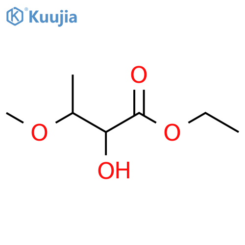Butanoic acid, 2-hydroxy-3-methoxy-, ethyl ester structure