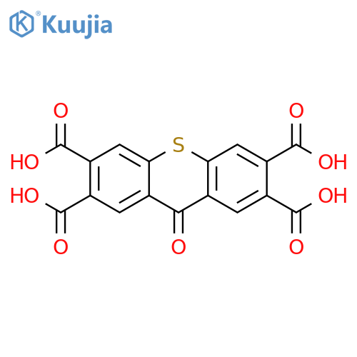 9H-Thioxanthene-2,3,6,7-tetracarboxylic acid, 9-oxo- structure
