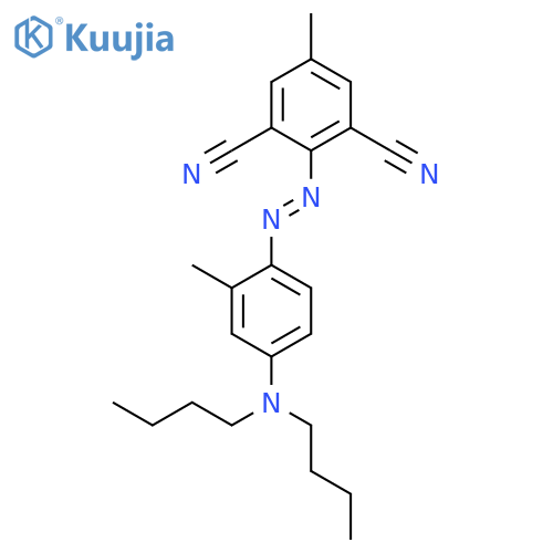 1,3-Benzenedicarbonitrile, 2-[[4-(dibutylamino)-2-methylphenyl]azo]-5-methyl- structure