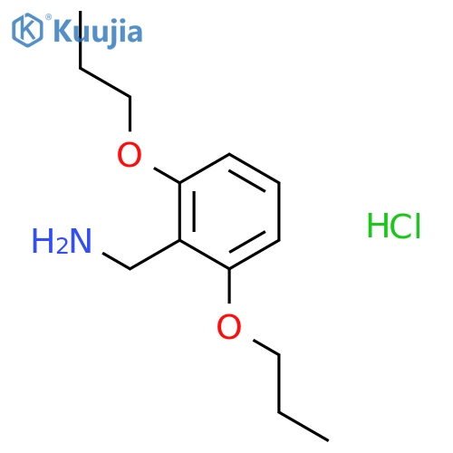 Benzenemethanamine, 2,6-dipropoxy-, hydrochloride structure