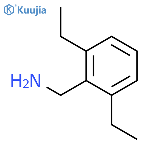 (2,6-diethylphenyl)methanamine structure