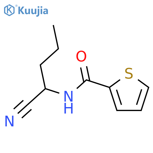 2-Thiophenecarboxamide, N-(1-cyanobutyl)- structure