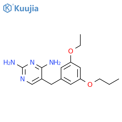 2,4-Pyrimidinediamine, 5-[(3-ethoxy-5-propoxyphenyl)methyl]- structure