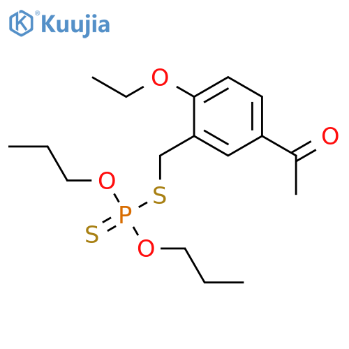 Phosphorodithioic acid, S-[(5-acetyl-2-ethoxyphenyl)methyl] O,O-dipropyl ester structure