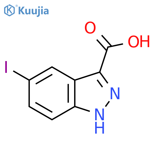 5-iodo-1H-indazole-3-carboxylic acid structure