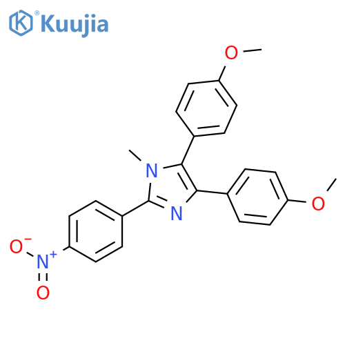 1H-Imidazole, 4,5-bis(4-methoxyphenyl)-1-methyl-2-(4-nitrophenyl)- structure