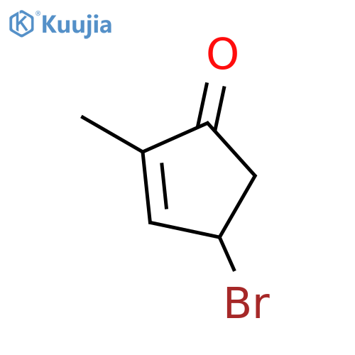 2-Cyclopenten-1-one, 4-bromo-2-methyl-, (±)- structure