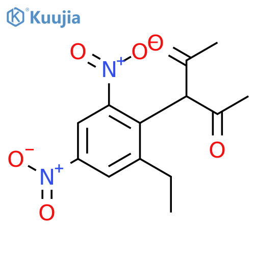 2,4-Pentanedione, 3-(6-ethyl-2,4-dinitrophenyl)- structure
